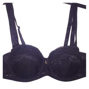 36C Sexy Black Lacy Bra Adjustable Back
